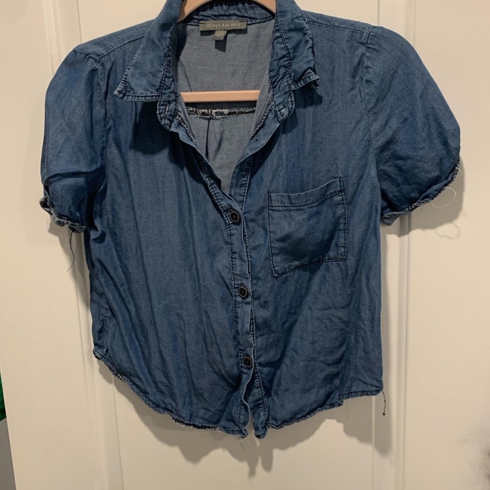 American Eagle Denim Button Down - image 1